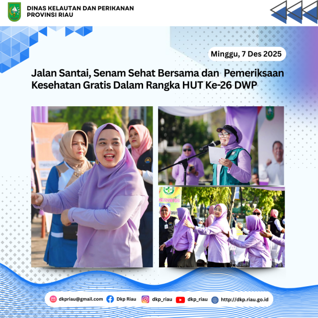 Jalan Santai, Senam Sehat Bersama dan Pemeriksaan Kesehatan Gratis Dalam Rangka HUT Ke-26 DWP
