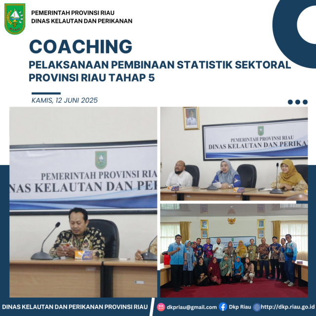 Pelaksanaan Coaching Pembinaan Statistik Sektoral Provinsi Riau Tahap 5 