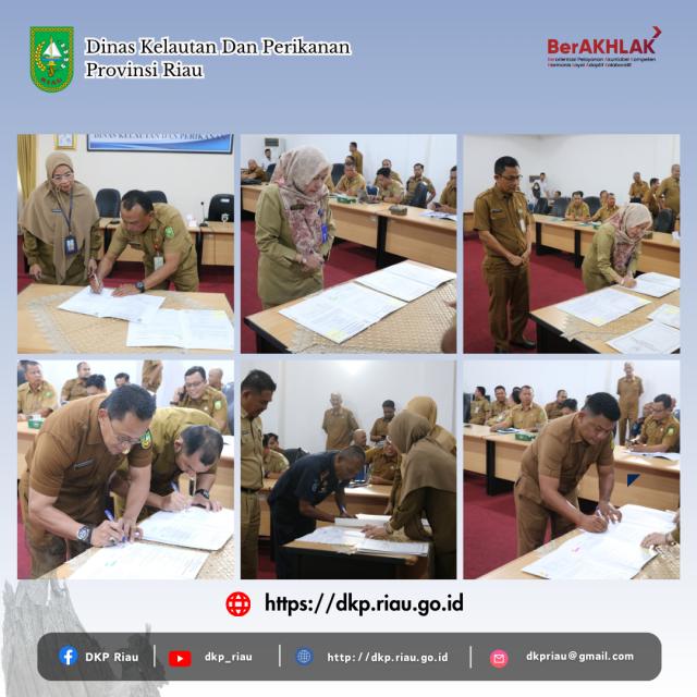 Dinas Kelautan dan Perikanan Provinsi Riau melaksanakan Serah Terima Jabatan (SERTIJAB)