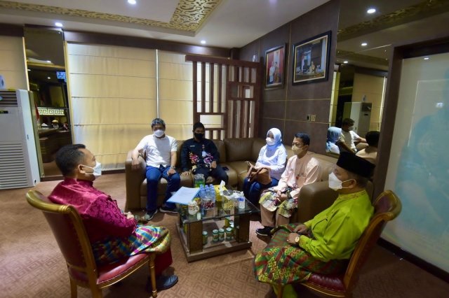 Bupati Kampar Sambut Kunjungan Staf Khusus Menteri Kelautan dan Perikanan di dampingi Kadis KP Riau