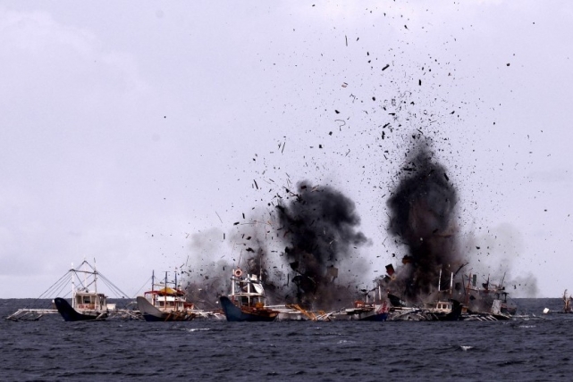 Menteri Susi Akan Tenggelamkan 90 Kapal Asing pada Oktober 2017