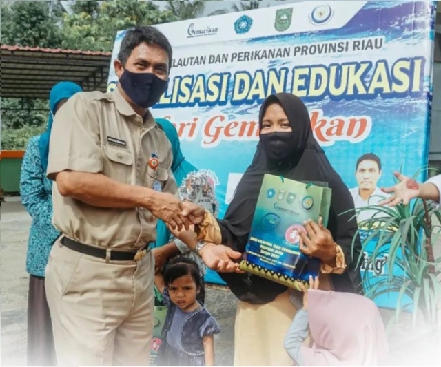 Kadis Kelautan dan Perikanan provinsi Riau Melakukan Sosialisasi dan Edukasi Gemarikan
