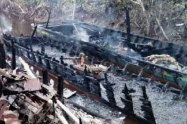 2 Kapal Dibakar, Bentrok Nelayan Kembali Terjadi di Bengkalis