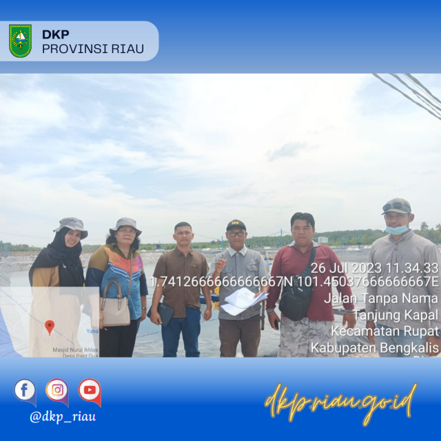 Tim Auditor CBIB DKP Prov. Riau Melakukan Audit Ke Unit Usaha Budidaya Udang Di Pulau Rupat Kab. Bengkalis 