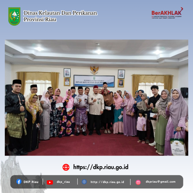 Penyerahan Bantuan Modal Usaha Kepada 17 Mustahiq Usulan UPZ DKP Provinsi Riau