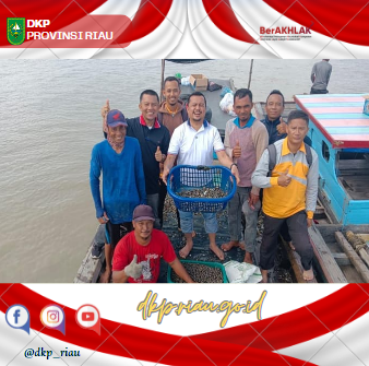 DKP Provinsi Riau Monitoring dan Evaluasi Bantuan Hibah Benih/Spat Kerang Darah Ta. 2023 di Rokan Hilir