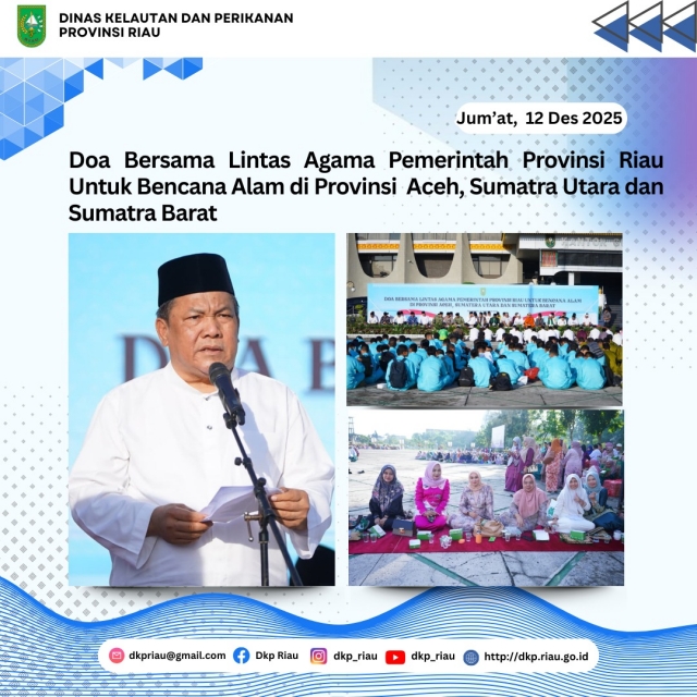 Doa Bersama Lintas Agama Pemerintah Provinsi Riau Untuk Bencana Alam di Provinsi Aceh, Sumatra Utara dan Sumatra Barat