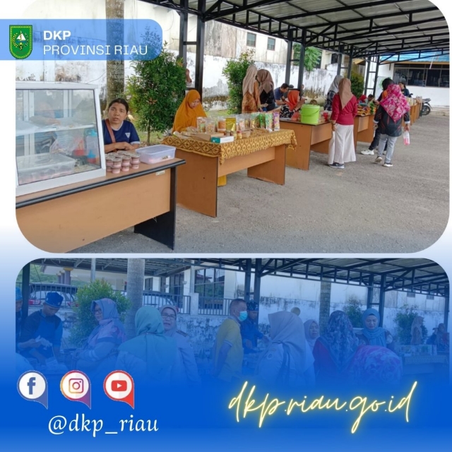 Bazar Bulanan Di Halaman Dinas Kelautan Dan Perikanan Provinsi Riau