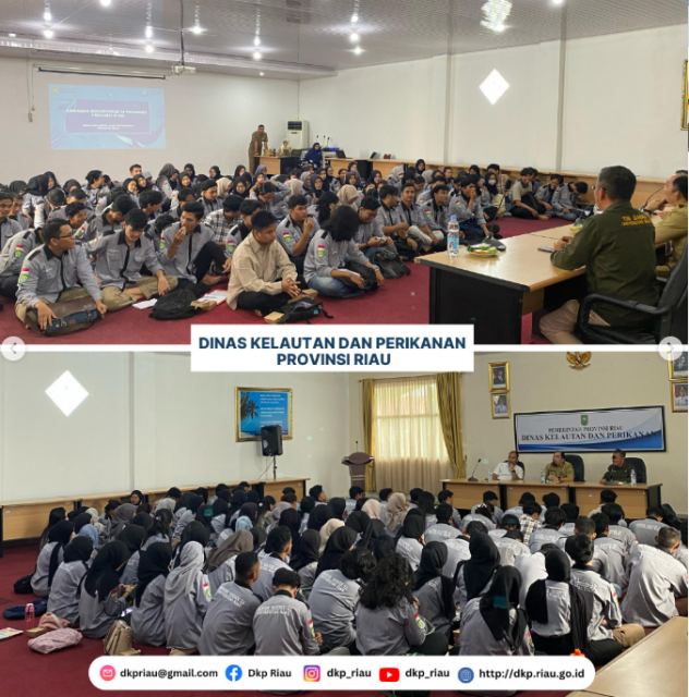 Kuliah Umum Kunjungan UNRI Jurusan Ilmu Kelautan Fakultas Perikanan dan Kelautan  ke DKP Provinsi Riau