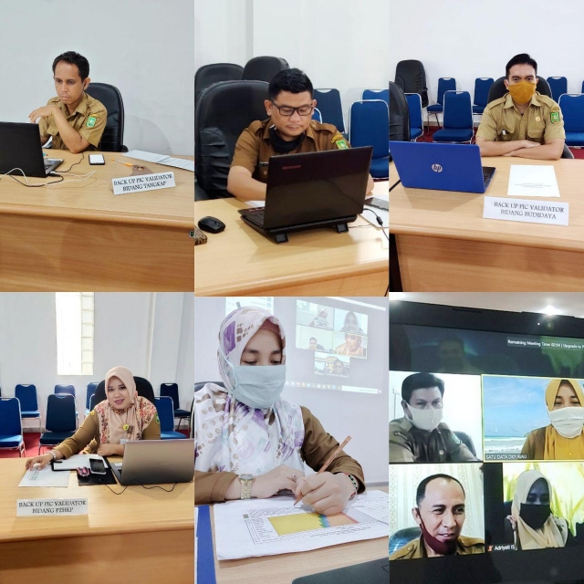 TIM VALIDATOR DATA DINAS KELAUTAN DAN PERIKANAN PROVINSI RIAU MENYELENGGARAKAN ACARA VALIDASI DATA PRODUKSI PERIKANAN  SEMESTER I TAHUN 2020 SECARA VIDEO CONFERENCE