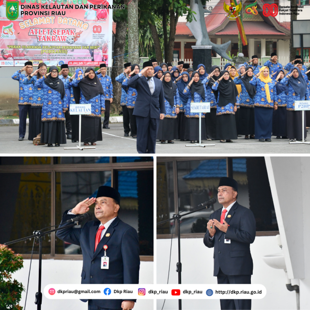 Upacara Pengibaran Bendera Merah Putih Dalam Rangka Memperingati Hari Kemerdekaan Republik Indonesia Ke - 80 Tahun 2025