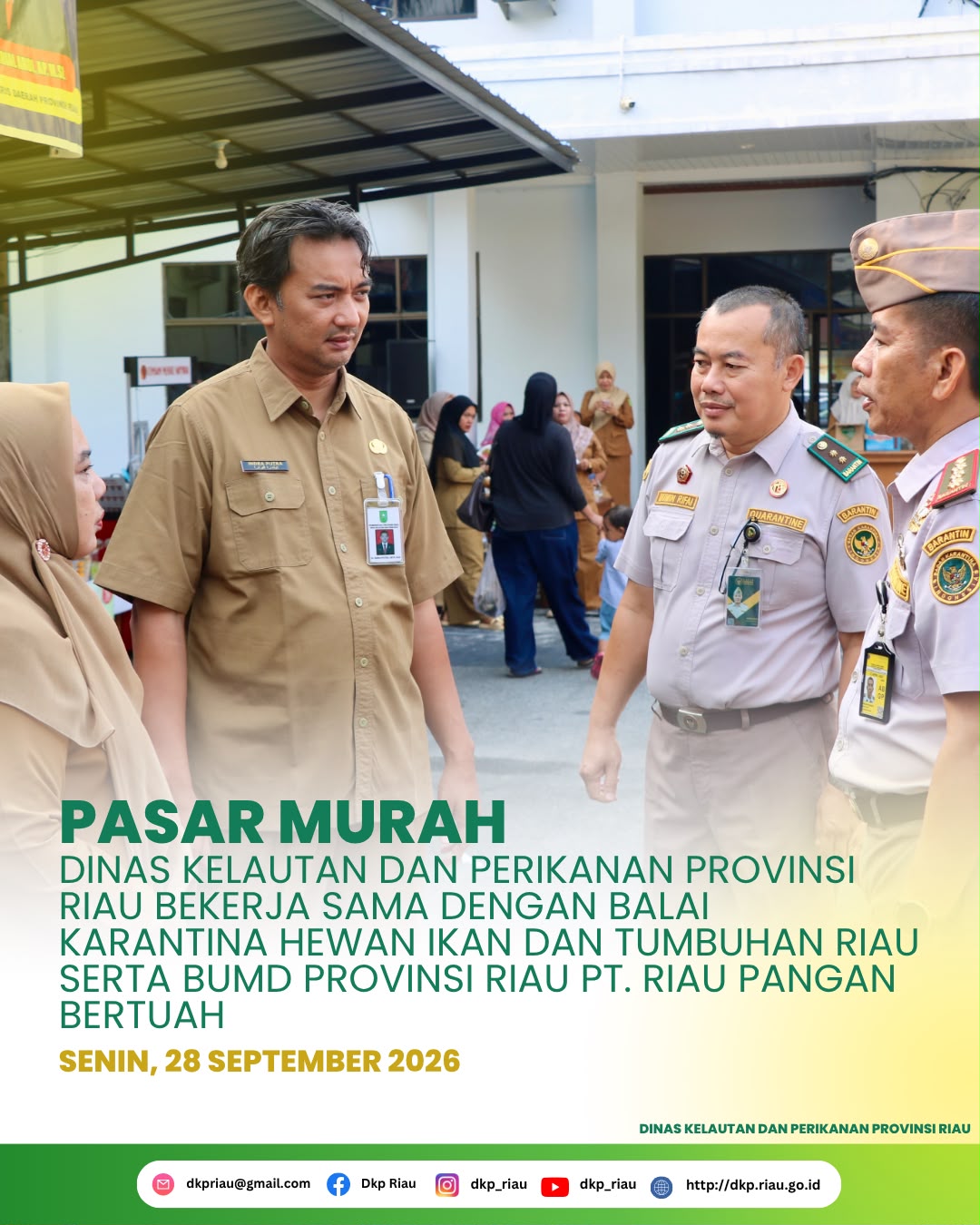 Pasar Murah Dinas Kelautan dan Perikanan Provinsi Riau Hadirkan Produk Hasil Perikanan dan Kebutuhan Pangan